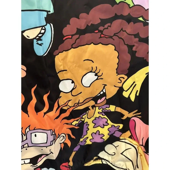 MEMBERS ONLY 90s NICKELODEON Cartoon Unisex Reversible Jacket XL - Picture 9 of 11